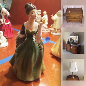 MaxSold Auction: This online auction features lamps, glassware, cutlery, figurines, candlesticks, TV, shelving, rowing machine, rugs and much more.