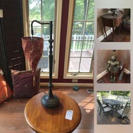 MaxSold Auction: This online auction features faux plants, lamps, CDs, grill, outdoor furniture, fire pit, books, wall art, holiday decor, figurines, costume jewelry, hammock and much more.