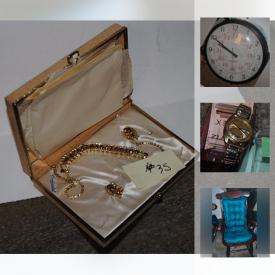 MaxSold Auction: This online auction features computer bags, watches, paper shredder, records, treadmill, printers, TVs, suitcases, golf clubs and much more.