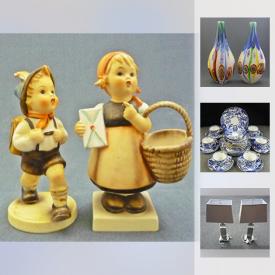 MaxSold Auction: This online auction features china sets, collectibles, TV set, glassware, art, and many vintage items, including books, golf clubs, fishing rods, cameras and much more!