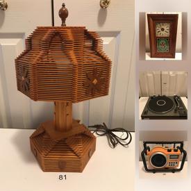 MaxSold Auction: This online auction features lamps, LPs, toys, wall art, CDs, glassware, jewelry, vintage magazines, art glass, mirrors, collectible spoons and much more.