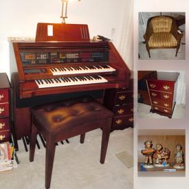 MaxSold Auction: This online auction features lamps, sheet music, electric organ, faux flowers, figurines, speakers, office supplies, glassware, books, vacuums, jewelry, luggage, birdbaths and much more.