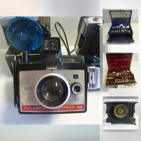 MaxSold Auction: This online auction features items such as silver plate ware, fur hats, Coca Cola Beanie Babies, canoe parts, jadeite glassware, vintage typewriters, record players and much more!