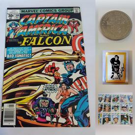 MaxSold Auction: This online auction features vintage Marvel and DC comics, collectible Canadian and American currency, hockey trading cards, vintage lapel pins, hardcover books and much more!