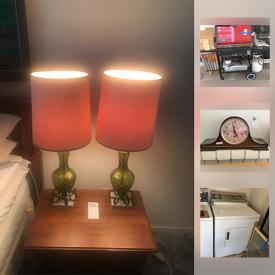 MaxSold Auction: This online auction features lamps, CDs, books, speakers, stereos, records, glassware, faux flowers, wall art, outdoor furniture, barbecue, DVDs, VHS tapes, shelving, costume jewelry, board games, tools and much more.