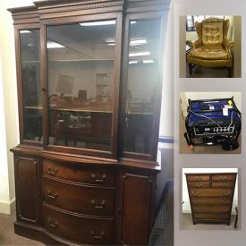 MaxSold Auction: This online auction contains a variety of home and patio furniture, a First Alert safe, wool rugs, china cabinets, a Powerhorse generator, a portable freezer, artwork, sterling silver and much more!