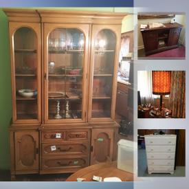 MaxSold Auction: This online auction features curtains, flatware, lamps, CDs, stereo system, luggage, ladders, yard tools, shelving, storage bins, wall art, shredder and much more.