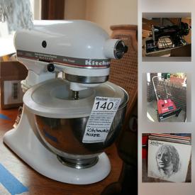 MaxSold Auction: This online auction features gas stove, collectibles, dolls, Bassett desk, Midcentury modern dresser, blankets, afghans, vintage vinyl, vintage toys, kitchen items, cast iron cookware, KitchenAid mixer, Singer sewing machine, china, silverplate and stainless utensils, snowblower, china cabinet and much more!