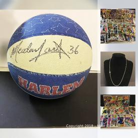 MaxSold Auction: This online auction features antique books, collectibles such as baseball trading cards, vintage GI Joe, vintage Marvel comic books, 19th century magazines, and vintage toys, jewelry such as 10k gold necklace, sterling silver bracelet, and sterling silver rings, steel toe riding boots and much more!