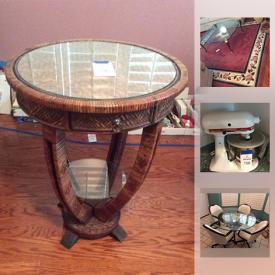 MaxSold Auction: This online auction features furniture, home decor, safes, electronics, a mini trampoline, glassware, electric heaters, books, luggage and much more!