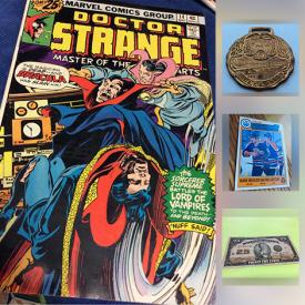 MaxSold Auction: This online auction features COLLECTIBLE: Silver coins; currency; Sport memorabilia - hockey and more! Military pins; Matchbox and Dinky cars; comics; stamps; postcards and other ephemera; Beatles; LP's and much more!