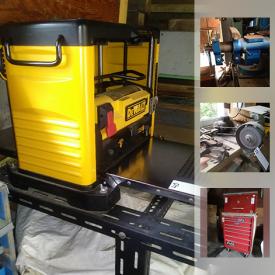 MaxSold Auction: This online auction features power tools, tool box, hand tools, clamps, planer, router, reusable bottles, table saw, camping gears, tools, table and much more!