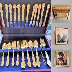 MaxSold Auction: This online auction features items such as gold plated flatware, Royal Albert and Lenox fine china, vintage jewelry and much more!