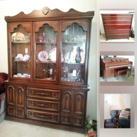 MaxSold Auction: This online auction features lamps, outdoor decor, figurines, candles, crystal, sewing machine, flat screen TV, vacuum, jewelry, coins and much more.