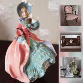 MaxSold Auction: This online auction features figurines, lamps, exercise equipment, stemware, jewelry, wall art, cleaning supplies, DVDs, books, power tools, golf clubs, bicycle, luggage, holiday decor and much more.