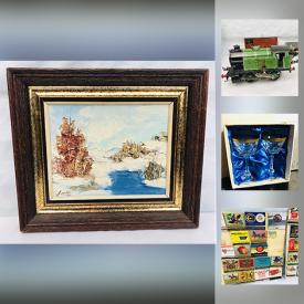 MaxSold Auction: This online auction features ART. CHINA: Vintage Relfor "Tulip" Bohemian Czech tea set; tea pots; tea cup sets. COLLECTIBLE; Moorcroft; Wedgwood; Noritake; Hull; Rosenthal; Rookwood; RS and Royal Bayreuth; Buffalo. CLASS/CRYSTAL: Cranberry; carnival; green opalescent; Moser stemware and much more!