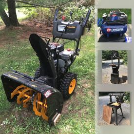 MaxSold Auction: This online auction features a 27" snowblower, vintage die cast cars, a Karcher pressure washer, sports equipment, a Honda lawn mower and much more!