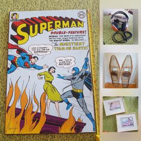 MaxSold Auction: This online auction features Ghostbusters figures, Star Wars Keychains, tools, Illustrated London News 1938, Aboriginal Art Prints, 7up Vintage 1970s Cooler, Superman Batman Wood Wall Decor, Pro wrestling WWF Magazine lot 1980s, Wildlife Trails Across Canada Book Signed by author and much more!