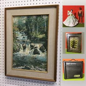 MaxSold Auction: This online auction features artworks, vintage items, bike, decors, collectibles and much more.