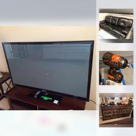 MaxSold Auction: This online auction features items such as tools from Rigid, Black & Decker, Ryobi, and more, Samsung televisions, leather recliners and much more!