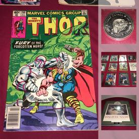 MaxSold Auction: This online auction features a Smith Corona Electra Typewriter, Baseball Cards, Coins, Thor comic books, a NIB workstation and much more!