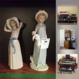 MaxSold Auction: This online auction features tools, filing cabinets, glassware, dishes, lamps, shelving, jewelry, books, clocks, crystal, figurines, organ, collector plates, LPs, radio equipment, holiday decor and much more.