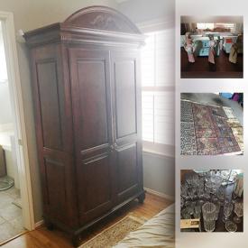 MaxSold Auction: This online auction features collectibles such as crystalware, sterling silver, and Lladro figurines, furniture such as Ethan Allen armoire, Ethan Allen cabinet, and small lap desk, silver jewelry, linens, pottery, office supplies, home decor and much more!