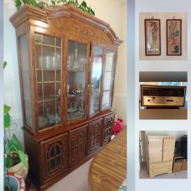 MaxSold Auction: This online auction features Vintage Asian Wall Art Panels, Eternal Springtime Pattern China Set, Cuisinart food processor, Karaoke Machine, Surround Sound System, barbeque grills and much more!