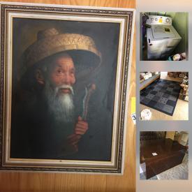 MaxSold Auction: This online auction features collector plates, wall art, books, VHS movies, jewelry, washer and dryer, power tools, fishing poles, golf clubs, holiday decor, luggage, real and faux plants, vacuums, LPs, ceramics, yard decor and much more.