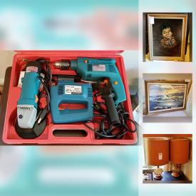 MaxSold Auction: This online auction features items such as an Amana washer, costume and sterling silver jewelry, fine china by Royal Albert, Hammersley, and more, numbered and signed art prints, hand tools, a vintage compact dated 1938 and much more!