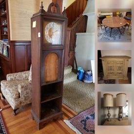 MaxSold Auction: This online auction features mirrors, wall art, lamps, vinyl records, books, rugs, glassware, surveillance system, bookcases, speakers, linens, vintage TV, treadmill and much more.