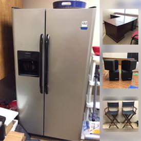 MaxSold Auction: This online auction features many office items, including executive desks, chairs, ViewSonic projector, Epson document scanners, Sony TV, Canon laser cartridge, computer speakers, computer monitors, framed art prints, Frigidaire refrigerator, coffee tables, love seats, leather chairs, office decor, file cabinets and much more!