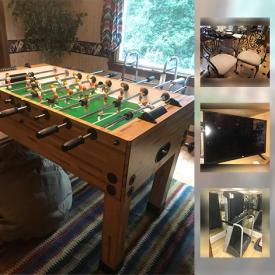 MaxSold Auction: This online auction features Wall Mirror, Mirrored Wall Lamp Sconces, Leather Loveseat, wheelchair, Sportcraft Foos Ball Table, LG TV, Bowflex SpiraFlex Weight Bench System, oil lamps, Hamilton Beach Roaster Oven and much more!