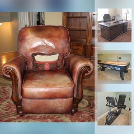 MaxSold Auction: This online auction features exercise machines, sewing machine, lamps, glassware, holiday decor, stamps, air hockey table, wall art, board games, outdoor furniture, power tools, generator, golf clubs, books, mirrors and much more.