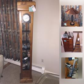 MaxSold Auction: This online auction features a NordicTrack, foldaway extension ladder, Weber grill, folding chairs, decor, bookshelves, pet pen, rugs, carved triangle shelf, sleeper sofa, blood pressure monitor, luggage, vintage sewing storage cabinet, tools, other furniture and much more!