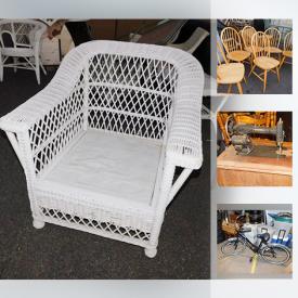 MaxSold Auction: This online auction features furniture, artworks, jewelry, collectibles, Mirror with Built In Lights, porcelain statue, Vintage Electric Typewriter, HUFFY Beach Bike, appliances and much more.