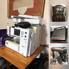 MaxSold Auction: This online auction features fender guitar, DJ equipment, vintage Singer sewing machines, EV sound system, IBM server, Kurzweil baby grand piano, power tools, computer accessories, furniture, records, exercise machine, grill, generator and much more!