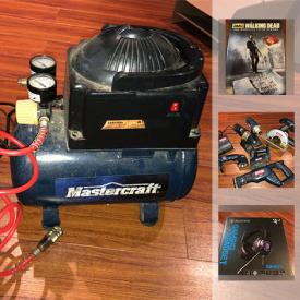 MaxSold Auction: This online auction features Halloween costumes, accessories, DVDs, Xbox 360 games, board games, jewelry, printers, toys, bike repair kit, travel bags, gaming headset, computer accessories and much more.