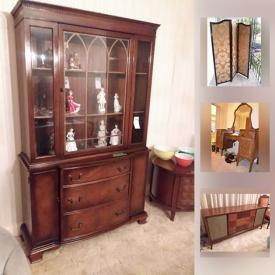 MaxSold Auction: This online auction features ladders, golf clubs, tools, crystal, boomerangs, wall art, figurines, lamps, china, books, alarm system, cameras, lamps, books and much more.