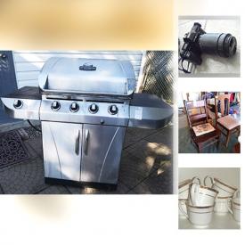 MaxSold Auction: This online auction features ART: James Carson limited edition signed prints as well as other artists. STERLING SILVER: Weighted candlesticks. VINTAGE: German wall clock; tools; Canada Dry wooden crate. Delta table saw. Appliances: Kenmore washer and dryer; Danby chest freezer. CHINA: Empire set. LAWN AND GARDEN: Carts, benches, ornaments, tools, live plants and much more!