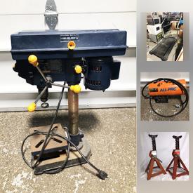 MaxSold Auction: This online auction features Wolfgang Puck pie and pastry makers, Little Tykes walker, Weslo treadmill, commercial towel dispenser, drill press, axle stands, propane heater, ladies boots, pocket knives and much more!