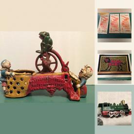 MaxSold Auction: This online auction features collectible toys, vintage items, clothing, Unique Art Pieces, York Weightlifting Bench And Weights, Sport Equipment, Keurig Single Cup Elite Coffee Maker and much more.