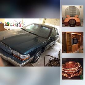 MaxSold Auction: This online auction features items such as carnival glass, Mid Century Modern furniture, antique books, a 1987 Buick Roadmaster and much more!