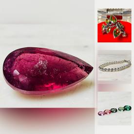 MaxSold Auction: This online auction features jewelry such as amethyst ring, green peridot ring, and gold-plated bracelet, loose stones such as 3.31 carat emerald, 28.10 carat rubellite, and 1.51 carat Ethiopian opal and much more!