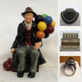 MaxSold Auction: This online auction features jewelry, decorative dish sets, figurines, books, wall art, record player, canes, typewriter, holiday decor, magazines and much more.