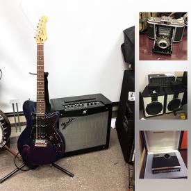 MaxSold Auction: This online auction features: musical instruments including a banjo, acoustic and electric guitars; electronics including Dell computers, Harmon Kardon components and more; a Peavey PA system; a Fender amp; vintage cameras and equipment by Nikon, Pentax and Canon; and much, much more!