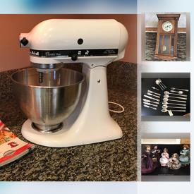 MaxSold Auction: This online auction features Sterling silver flatware. Georgian era jewelry. Vintage jewelry. Original oils. Vintage watches. Vintage silver and turquoise jewelry. 1st edition books. KitchenAid stand mixer. Crystal decanters and stemware and much more!