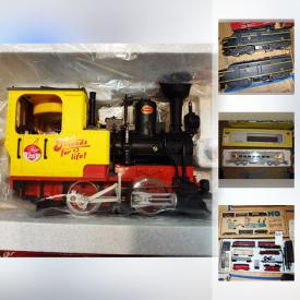 MaxSold Auction: This online auction features TRAINS: Vintage Lionel, LGB, Aristo Craft as well as Atlas, Allstate, Tyco, Alco - cars accessories and much more.