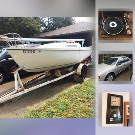 MaxSold Auction: This online auction features holiday decor, planters, sewing machine, record player, Christmas tree, china, lamps, wall art, toys, wheelchair, TVs, jewelry, figurines, sailboat, outdoor furniture and much more.