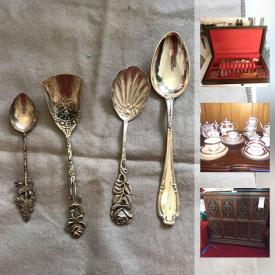 MaxSold Auction: This online auction features items such as Black and Decker tools, sterling silver flatware, 800 stamped silver flatware, Wedgwood, Limoges, and Delft china, vintage radios, radio components and much more!